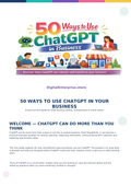 50 Ways to Use ChatGPT in Your Business
